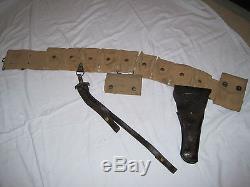 WWI 1903 Enlisted Mans Mounted Web Belt Springfield 1903 Rifle