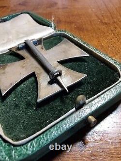 WWI 1914 Iron Cross 1st Class, Christmas Case, Pin back, KO