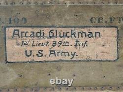 WWI 1915 Silver Star Winner Foot Locker39th InfantryPublished AuthorAntique
