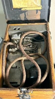 WWI 1917 Army Signal Corps Field Camp Working Radio VG Clean