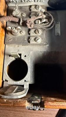 WWI 1917 Army Signal Corps Field Camp Working Radio VG Clean