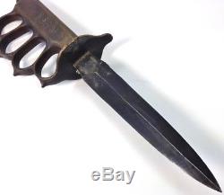 WWI 1918 L. F. &C. Mark I Trench Knife & Scabbard Excellent Authentic Condition