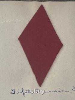WWI 1919 Original Luxemburg Motor Show Bulletin, Chevron, Red Diamond Collar Tab