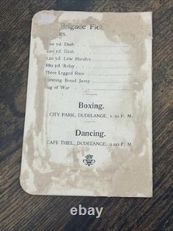 WWI 1919 Original Luxemburg Motor Show Bulletin, Chevron, Red Diamond Collar Tab