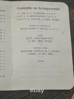 WWI 1919 Original Luxemburg Motor Show Bulletin, Chevron, Red Diamond Collar Tab