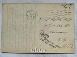 WWI 1919 US Army Soldiers Mail Bonne Année France Postcard-RMI/AEF Cancellations
