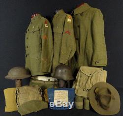 WWI 2nd ARMY, 813th PIONEER INFANTRY UNIFORM GROUPING OF AFRICAN AMERICAN NCO