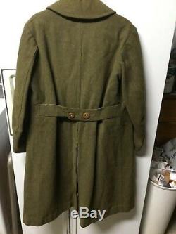 WWI 2nd Army Officers Great Coat- Named