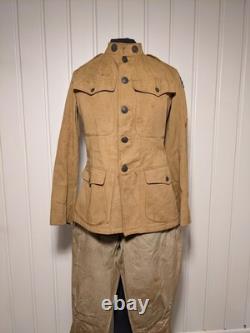 WWI 3rd ID 7th Infantry 2 Uniform set w letters NAMED WIA