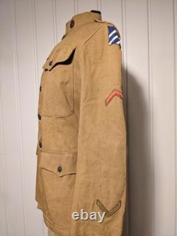 WWI 3rd ID 7th Infantry 2 Uniform set w letters NAMED WIA