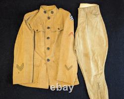 WWI 3rd ID 7th Infantry 2 Uniform set w letters NAMED WIA