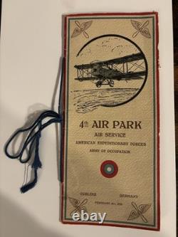 WWI 4th Air Park Booklet AEF Army of Occupation, Coblenz Germany 1919 ORIGINAL