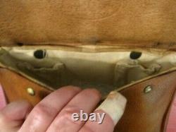WWI AEF US Army Cavalry M1904 McClellan Saddle Leather Saddle Bags Dtd 1917