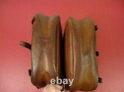 WWI AEF US Army Cavalry M1904 McClellan Saddle Leather Saddle Bags Dtd 1917