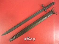 WWI AEF US Army M1917 Bayonet & Scabbard Winchester 1917 for M1917 Enfield