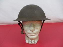 WWI AEF US Army M1917 Helmet Complete withLiner & Chin Strap Original NICE #1