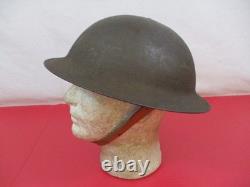 WWI AEF US Army M1917 Helmet Complete withLiner & Chin Strap Original NICE #1