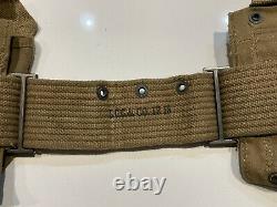 WWI AEF US Army M1918 BAR Gunners Magazine Belt & Metal Cup Long 1918 Unissued