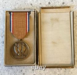 WWI AFS American Field Service Medal with Original Box