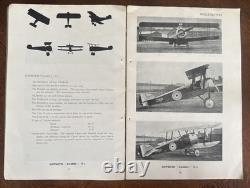 WWI Aeroplane Air Ministry Intelligence British Aeroplane, WWI Manual 1918