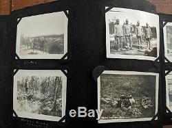 WWI American Soldier Snapshot Photo Album Black Soldiers, Verdun, Biplanes++