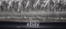 WWI Army Officers 2nd Regt 159th Depot Brigade Louisville, KY Photograph 39 x 10