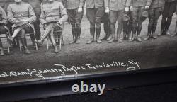 WWI Army Officers 2nd Regt 159th Depot Brigade Louisville, KY Photograph 39 x 10