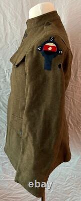 WWI Army Service Corp Service Coat, Uniform With Rare and Unique ASC Patch