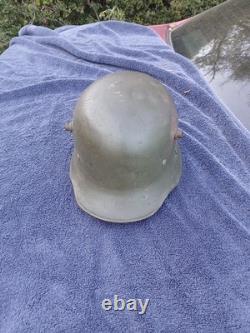WWI Austrian Hungarian Empire Combat Helmet Original Paint Liner Chinstrap