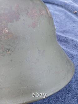 WWI Austrian Hungarian Empire Combat Helmet Original Paint Liner Chinstrap