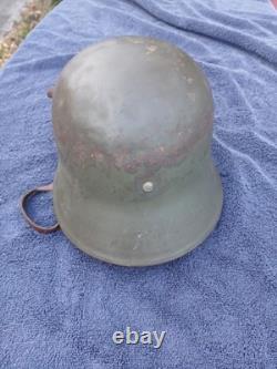WWI Austrian Hungarian Empire Combat Helmet Original Paint Liner Chinstrap