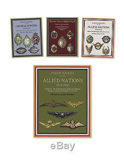 WWI Aviation History and Flight Badges (1914 -1918), 4 Book SALE- $340 Value