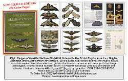 WWI Aviation History and Flight Badges (1914 -1918), 4 Book SALE- $340 Value
