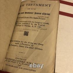 WWI BIBLE HOLY Book New Testament 1918 USGI WW US army USGI