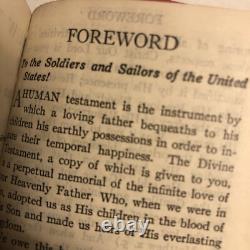 WWI BIBLE HOLY Book New Testament 1918 USGI WW US army USGI