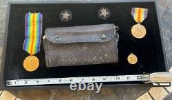 WWI Becton Dickerson & Sons BD WWI Wound Kit Original With WWI Medals