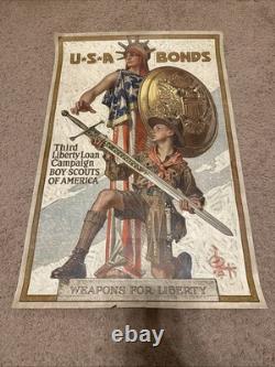 WWI Boy Scouts Of America Leyendecker Original Poster