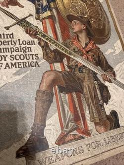 WWI Boy Scouts Of America Leyendecker Original Poster