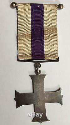 WWI British Military Cross MC Medal Sterling silver unnamed as issued