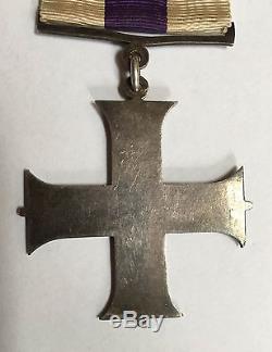 WWI British Military Cross MC Medal Sterling silver unnamed as issued