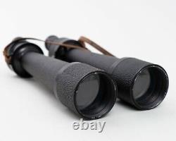 WWI Carl Zeiss Jena Delfort Binoculars 18x50 Original Leather Strap & Case