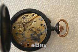 WWI Chronograph Antique Metal Pocket Watch 51mm working