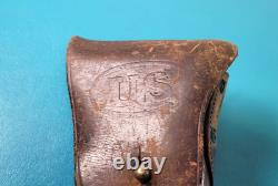 WWI Colt 1911 Pistol Leather Holster G&K 1917 F. I. C. Stamped 45 Semi Auto