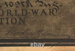 WWI Columbia Gives to Her Son Wounded in Action Certificate Penn 109th McNamee