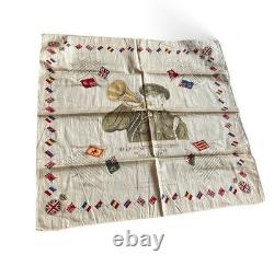 WWI Commemorative Cotton Hndkercheif British Soldier Fall In