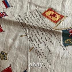 WWI Commemorative Cotton Hndkercheif British Soldier Fall In