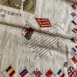 WWI Commemorative Cotton Hndkercheif British Soldier Fall In