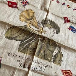 WWI Commemorative Cotton Hndkercheif British Soldier Fall In