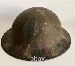WWI Doughboy Helmet 1st Infantry Division & Big Red One & I Corps Markings