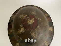 WWI Doughboy Helmet 1st Infantry Division & Big Red One & I Corps Markings